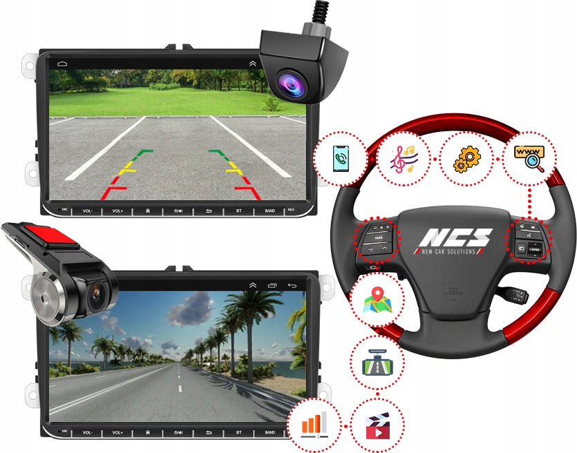 RADIO NAVIGATION NCS RS-405 ANDROID SKODA FABIA II 2 2007 - 2014 BLUETOOTH Manufacturer code NCS Seria 400