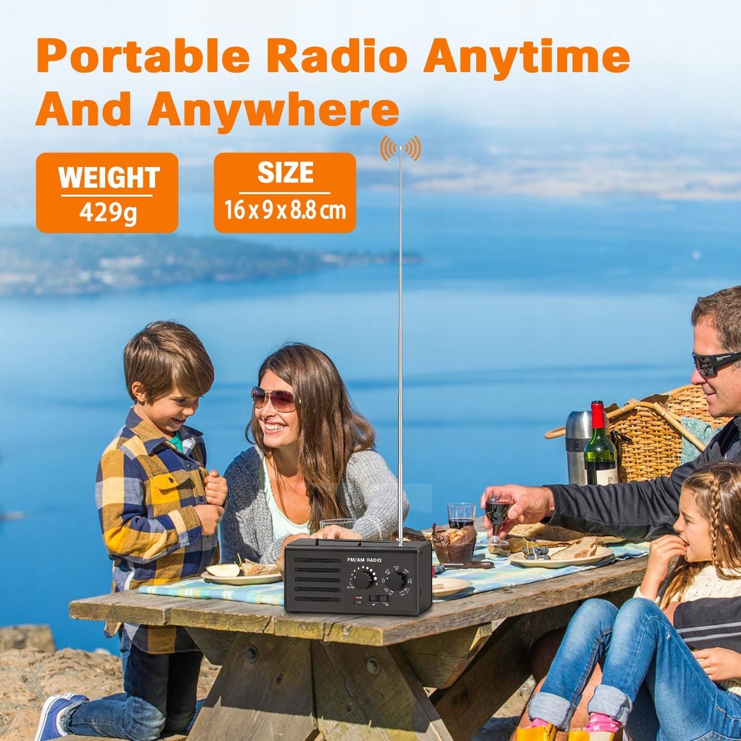 RADIO PORTABLE MINI ANALOG AM FM RECEIVER COMPACT POWERFUL SOUND Brand no brand
