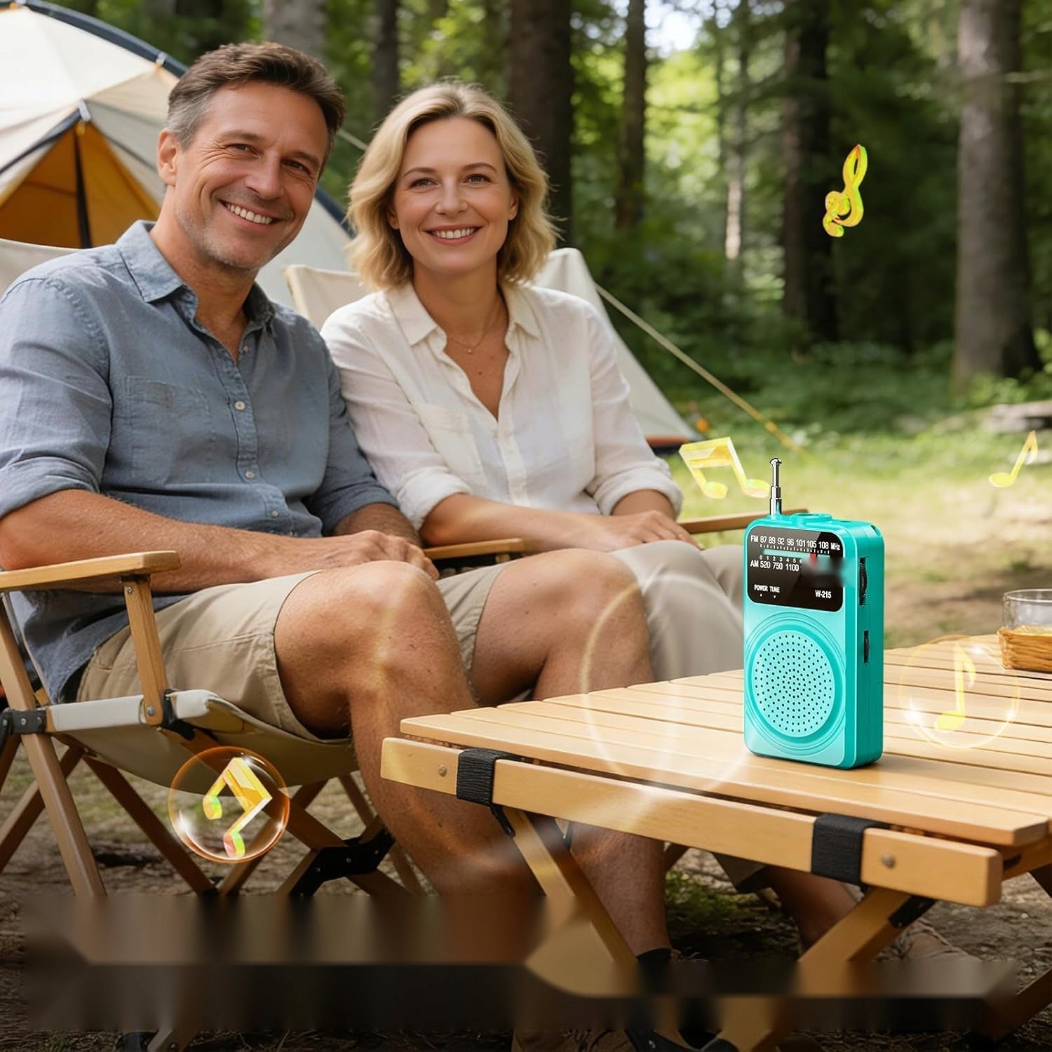 RADIO TURQUOISE PORTABLE ANALOG BATTERIES HOUSE CAMPING FM AM Manufacturer code 5908107567820