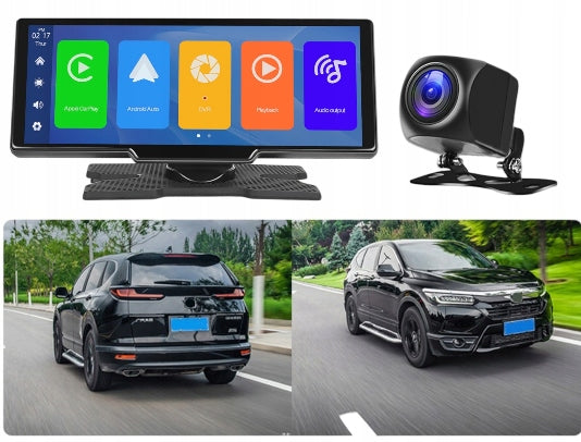 RADIO USB radio player MONITOR ANDROID AUTO APPLE CARPLAY + 2 DVR CAMERAS Packaging status original