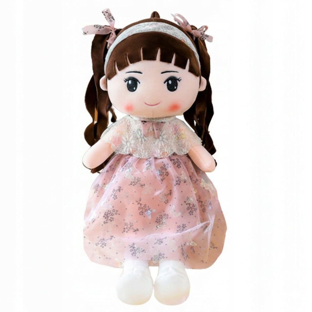 RAG DOLL PLUSH DOLL TOY CUDDLY GIRL IN DRESS Manufacturer code Lalka w Sukience LS00200224