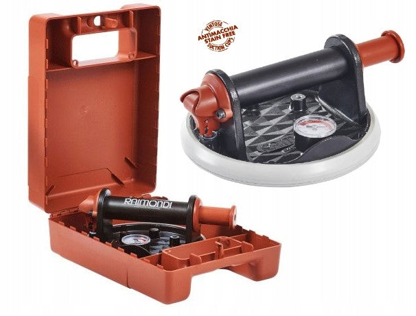 RAIMONDI RV175 VACUUM SUCTION CUP WITH PRESSURE GAUGE CASE