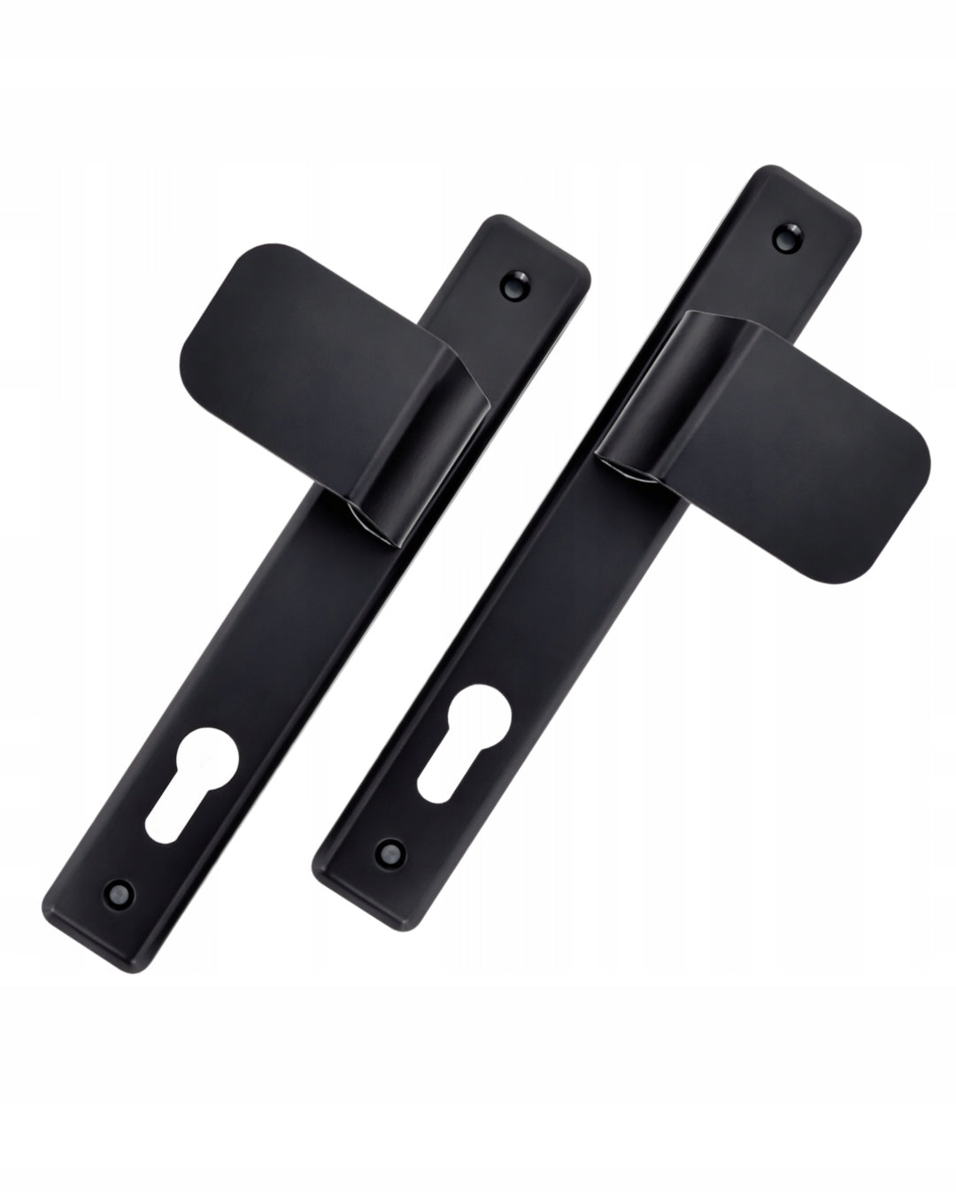 RAL 9005 handrail for doors, wickets and gates with a sign with a spacing of 90 Packaging status original