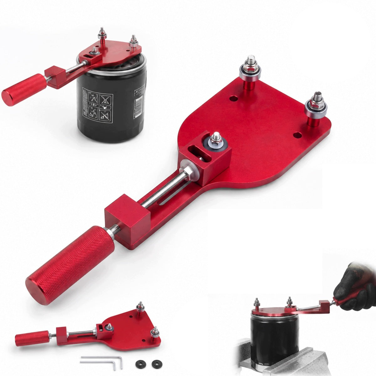 RANGE OF OIL FILTER CUTTERS FROM 2-3/8 INCHES TO 5 INCHES