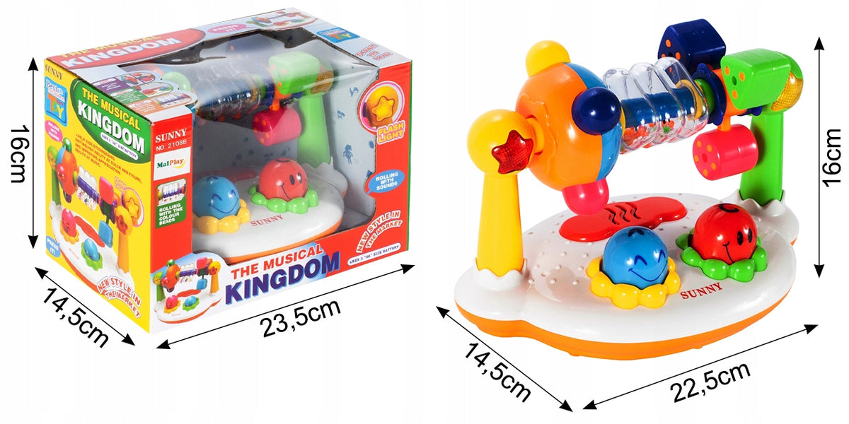 RATTLE INTERACTIVE MUSICAL KINGDOM SOUND BABY TOY Packaging status original