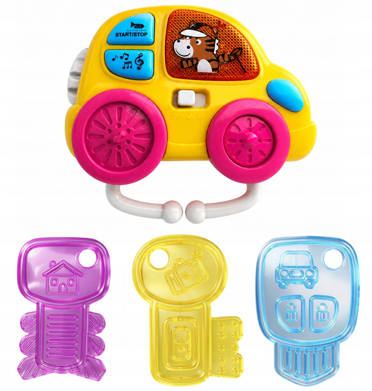 RATTLE TEETHER KEYS INTERACTIVE COLORFUL SENSORY LIGHT WITHOUT Brand no brand