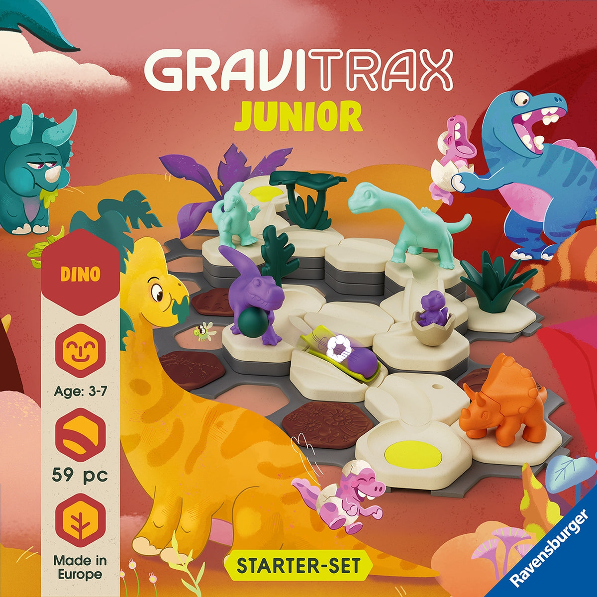 RAVENSBURGER GraviTrax Junior Dinosaurs S Starter Kit