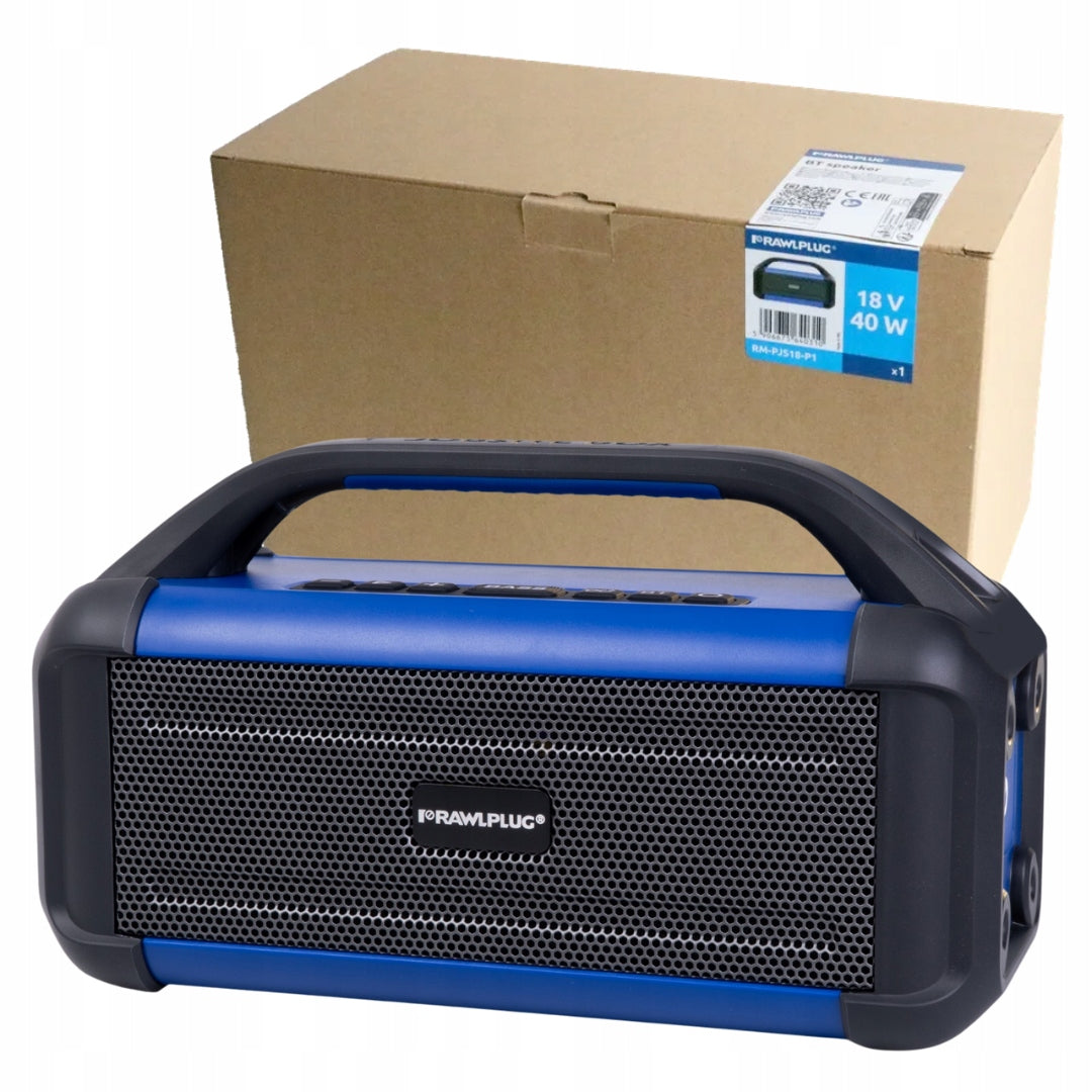 RAWLPLUG CONSTRUCTION RADIO BATTERY SPEAKER PORTABLE BLUETOOTH 18V USB
