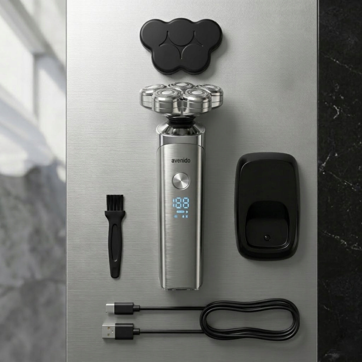 RAZOR BEARD SHAVER MEN'S SHAVER 5 BLADES WATERPROOF Packaging status original