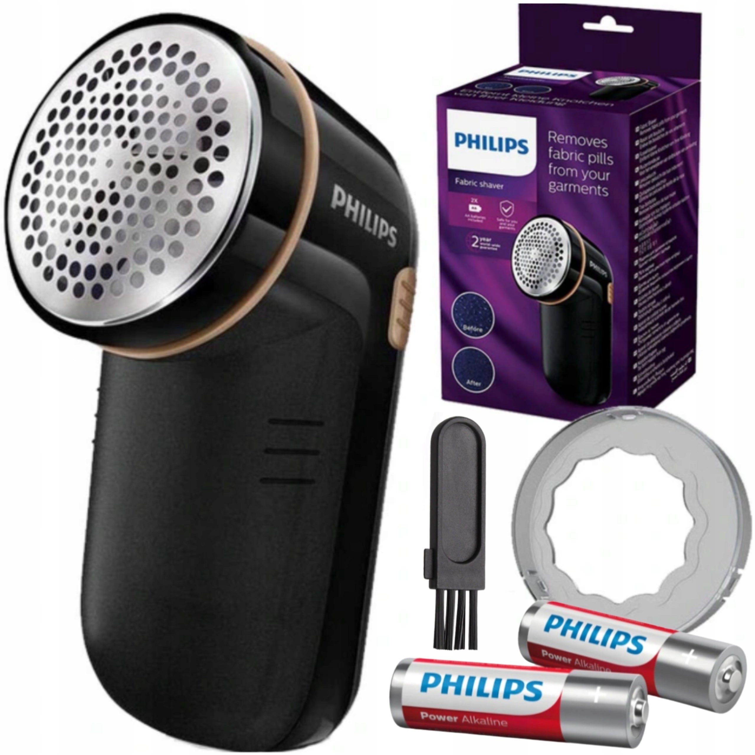 RAZOR FOR CLOTHES SWEATERS FABRICS BLACK PHILIPS GC026/80