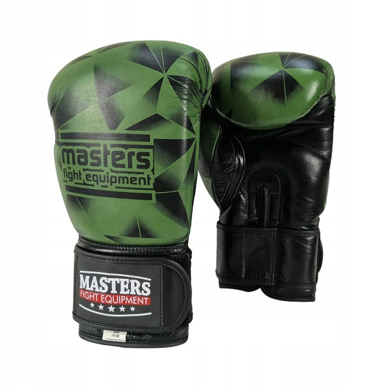 RBT-ROMB Leather Boxing Gloves Genuine Leather 14 oz Masters Packaging status original
