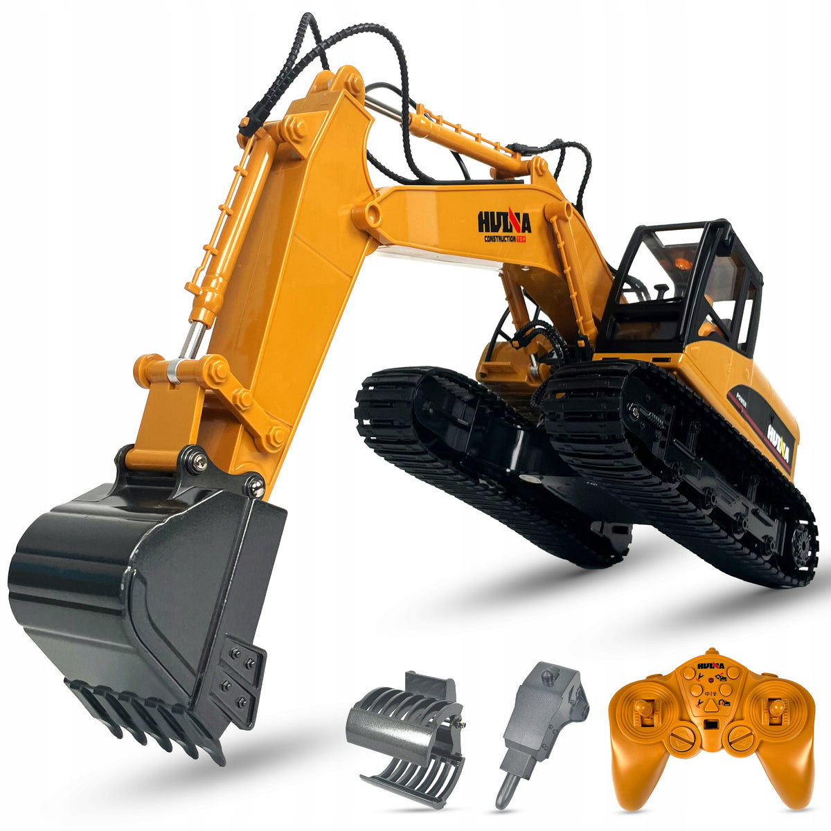 RC 3in1 Metal Crawler Excavator Remote Controlled 15 Channel 1:14 RTR