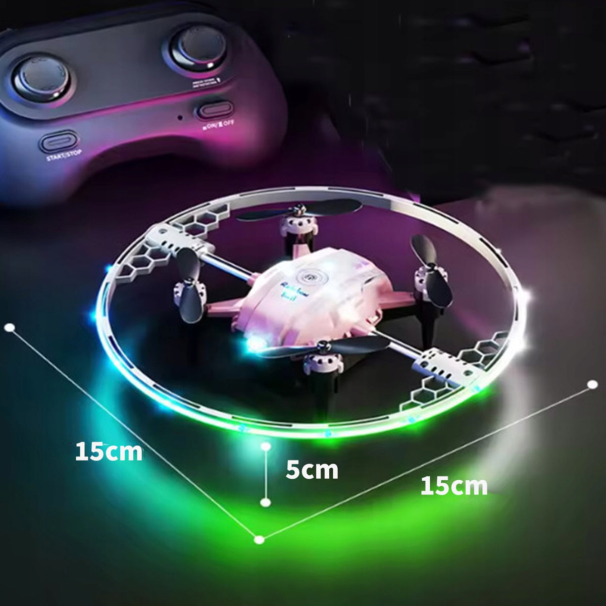 RC DRONE MINI TOY TAKEOFF/LANDING ONE BUTTON GIFT FOR KIDS Brand Bedee