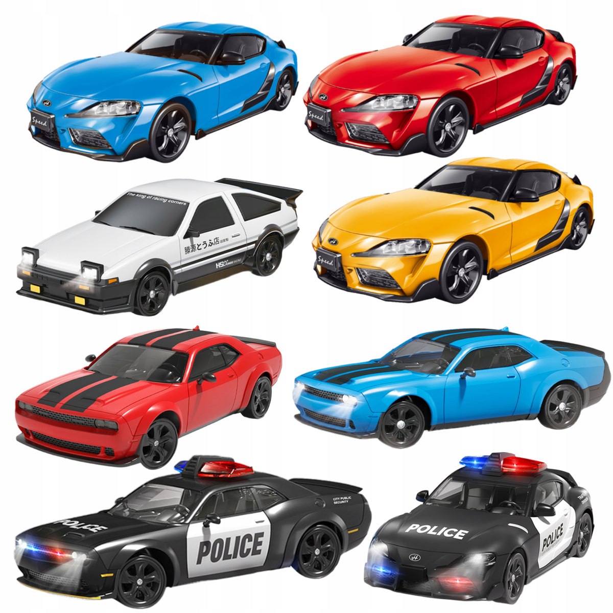 RC Drift Remote Controlled Car Large 4x4 Auto for Remote Control for Drift LED Manufacturer code Samochód zdalnie sterowany LED DRIFT 4X4