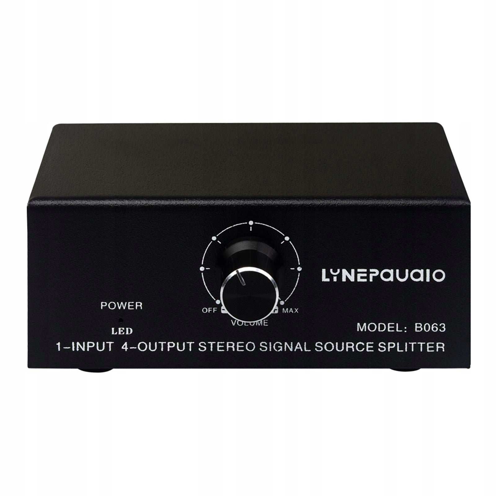 RCA Stereo Audio Switch Distribution Duplicator Composite Model Magnetowid z 4-kierunkowym przełącznikiem źródła