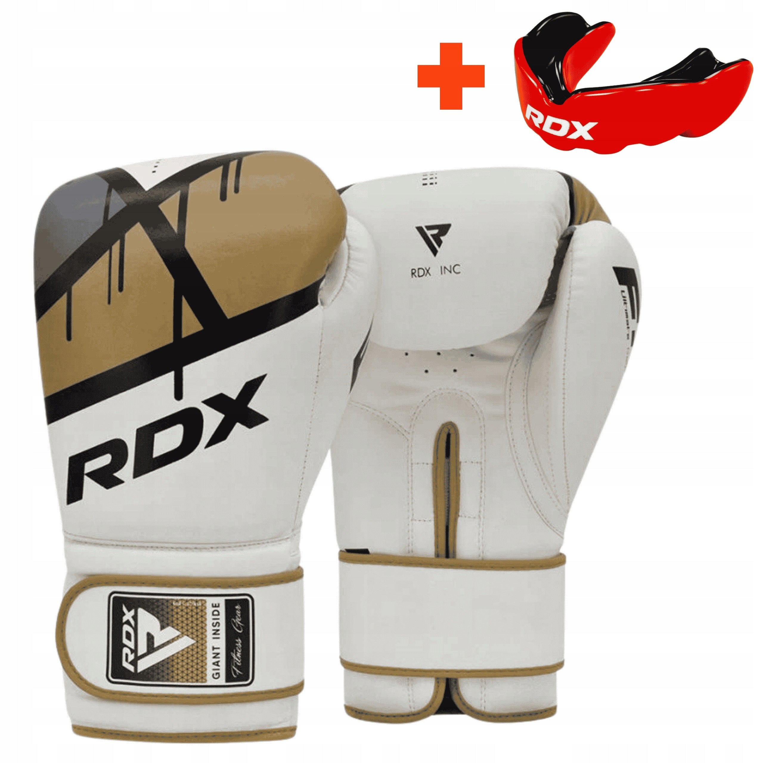 RDX BOXING GLOVES BGR F7 TRAINING 16 OZ SPARRING WITH VELCRO LEATHER