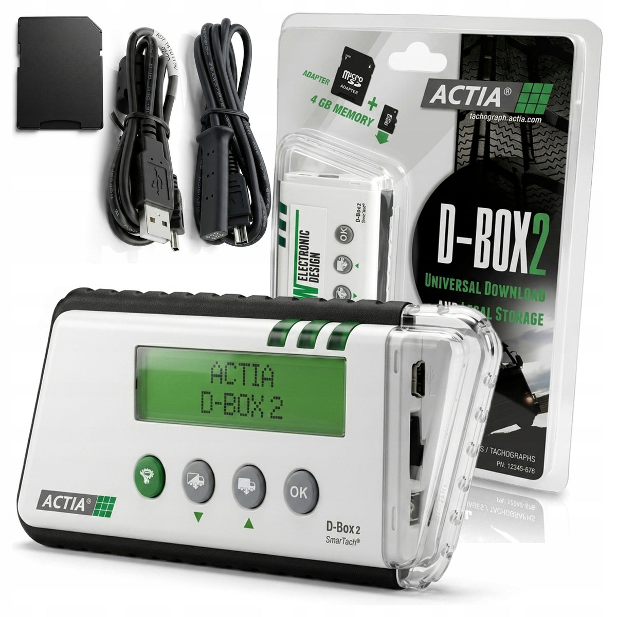 READER OF TACHOGRAPHS AND DRIVER CARDS SMART 2 1 4.0 4.1 G2V2 ACTIA D-BOX 2