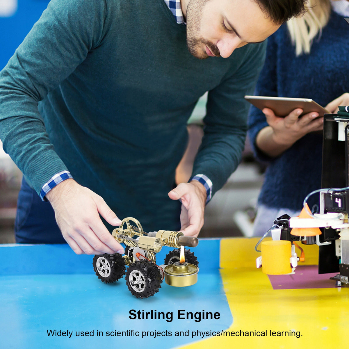 READY MODEL GENERATOR ENGINE STIRLING Packaging status original