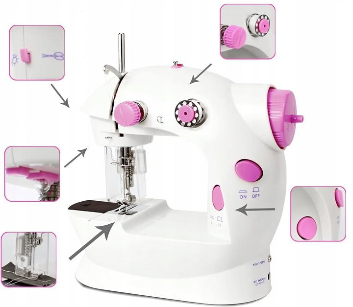 REAL SEWING MACHINE FOR CHILDREN FOR SMALL SEAMSTRESSES + AKCESORIA Packaging status original