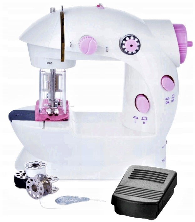 REAL SEWING MACHINE FOR CHILDREN WITH FINGER GUARD + THREAD NEEDLE LAMP Packaging status original