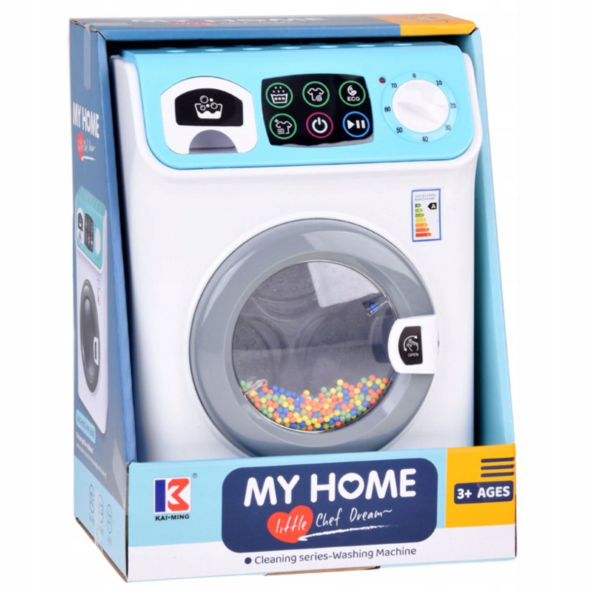 REALISTIC WASHING MACHINE TOY FOR CHILDREN LIGHT SOUND ROTATING DRUM AGD Manufacturer code 3207450CS_PRALKA