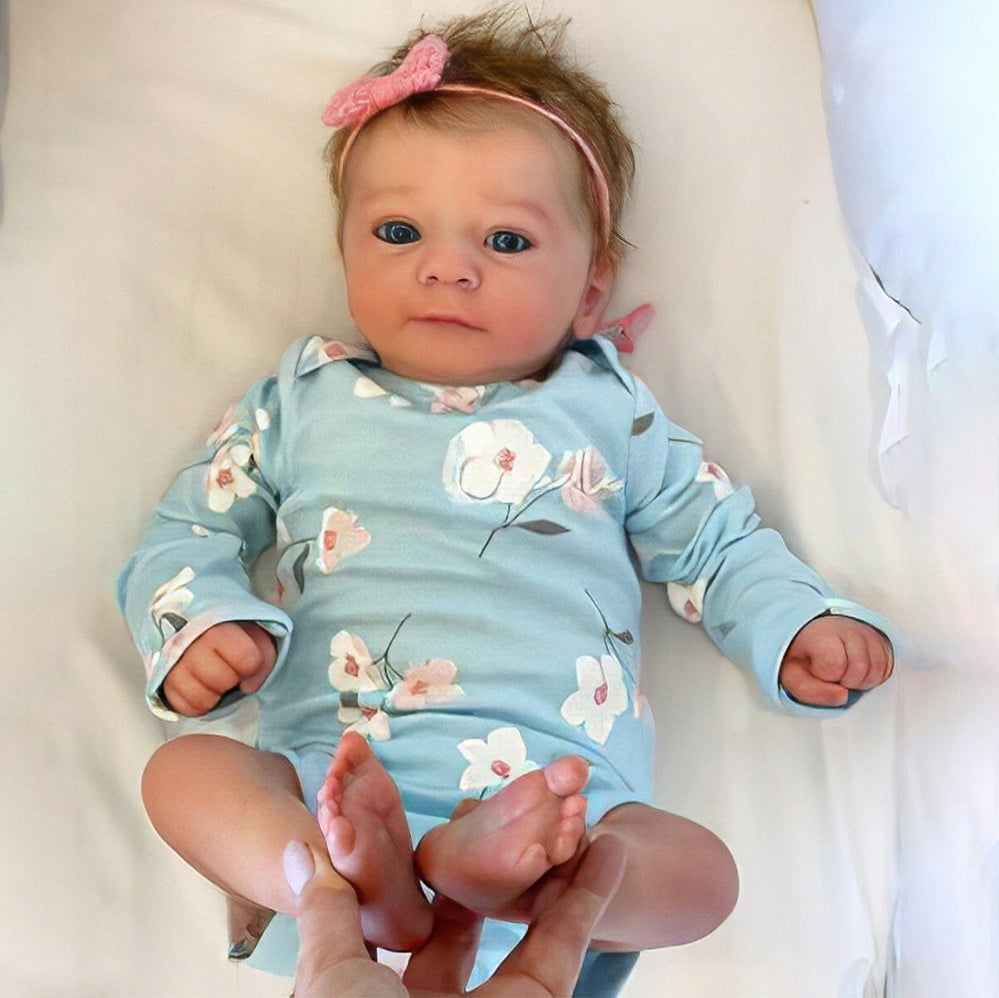 REBORN DOLL LIKE A LIVING BABY GIRL LARGE 48 cm LIKE A REAL Manufacturer code YFDZ030