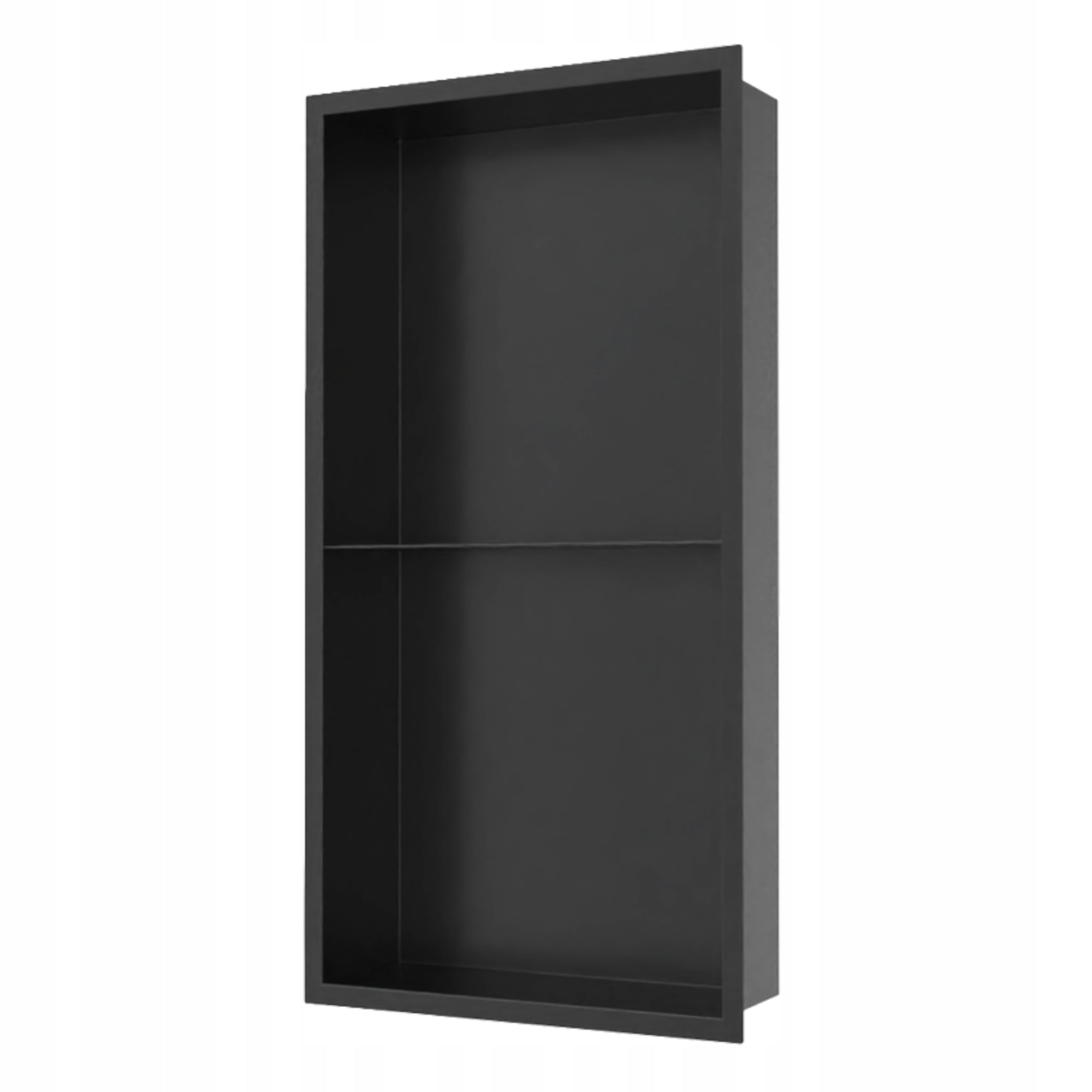 RECESSED SHELF 60x30x10 CM BATHROOM SHOWER BLACK stainless steel Packaging status original