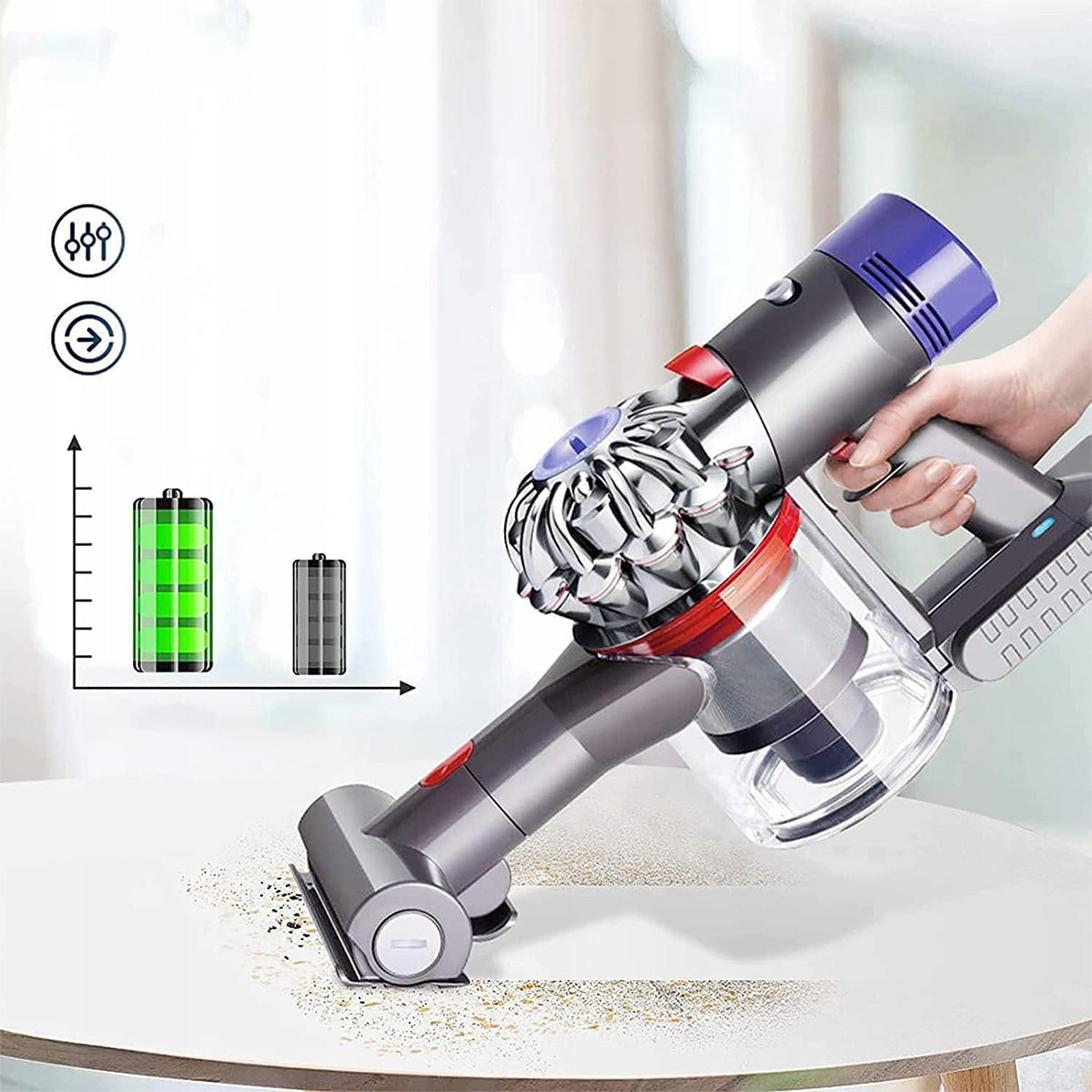 RECHARGEABLE BATTERY FOR DYSON V8 SV10 Absolute 21.6V 6000mAh Manufacturer no brand