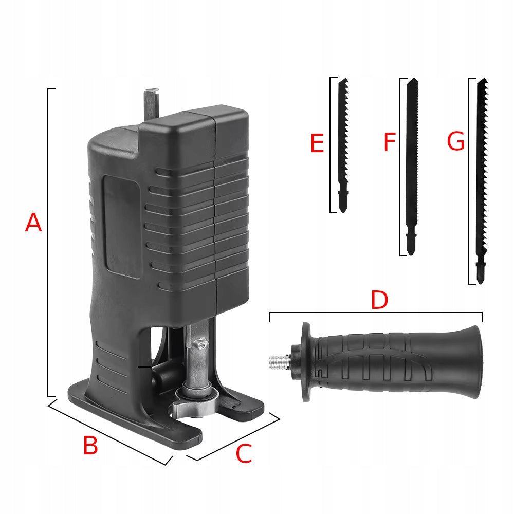 RECIPROCATING SAW JIGSAW FOR SCREWDRIVER ADAPTER ATTACHMENT FOR DRILL Packaging status original
