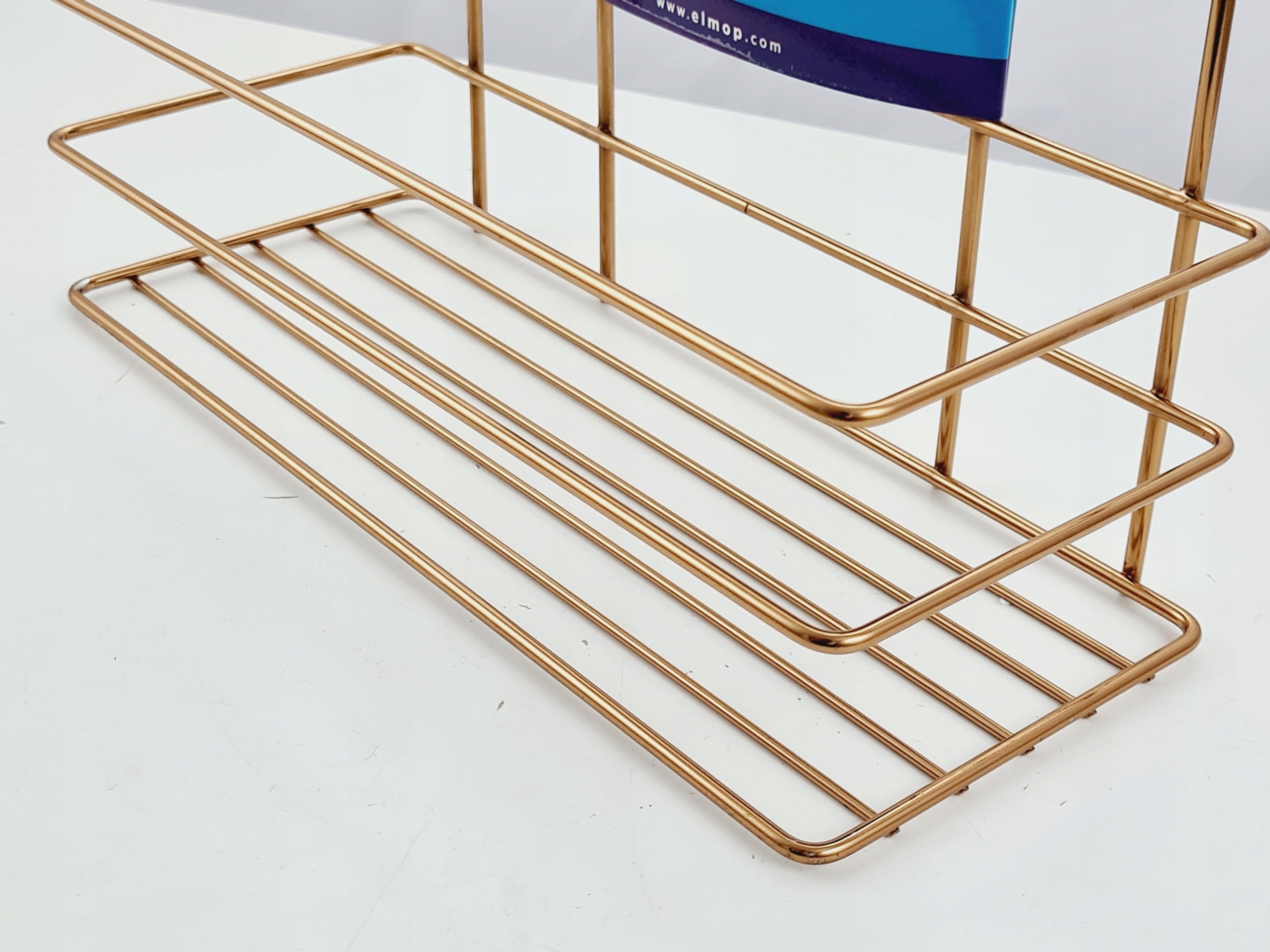 RECTANGULAR BATHROOM SHELF 2 Tier GOLD Brand no brand