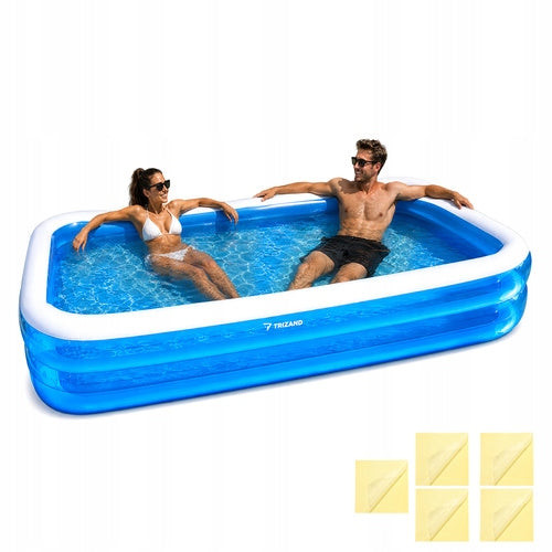 RECTANGULAR INFLATABLE POOL TRIZAND 262 cm x 175 cm x 50 cm