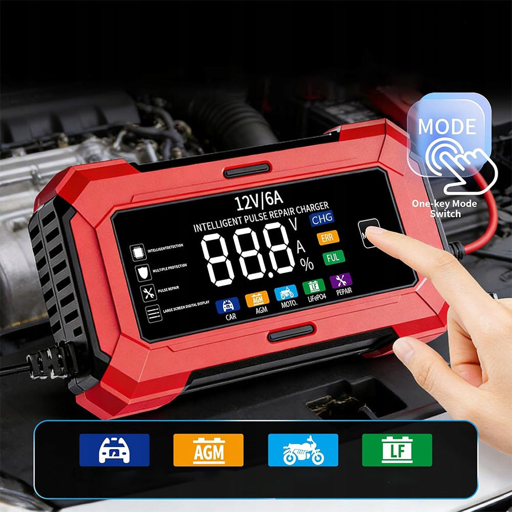 RECTIFIER 12V 6A AGM GEL LIFEPO4 LCD FUNCTION REPAIR Brand Girox