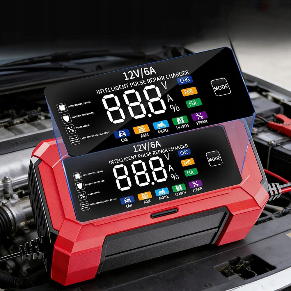 RECTIFIER 12V 6A AGM GEL LIFEPO4 LCD FUNCTION REPAIR Manufacturer's catalog number Prostownik Girox 12V 24V