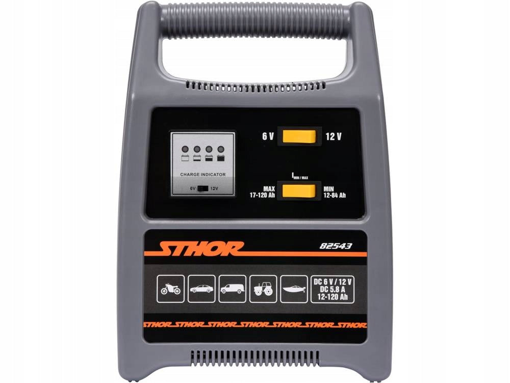 RECTIFIER 6/12V 8A 120AH LED CHARGE INDICATOR Brand Sthor