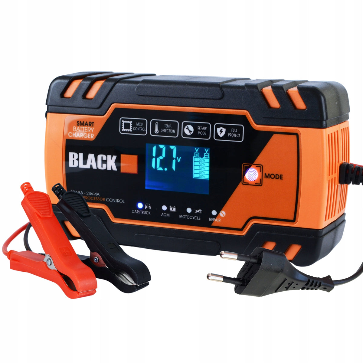 RECTIFIER AUTOMATIC CAR REPAIR FUNCTION FOR 12V 24V 8A BATTERIES. Manufacturer's catalog number 13510