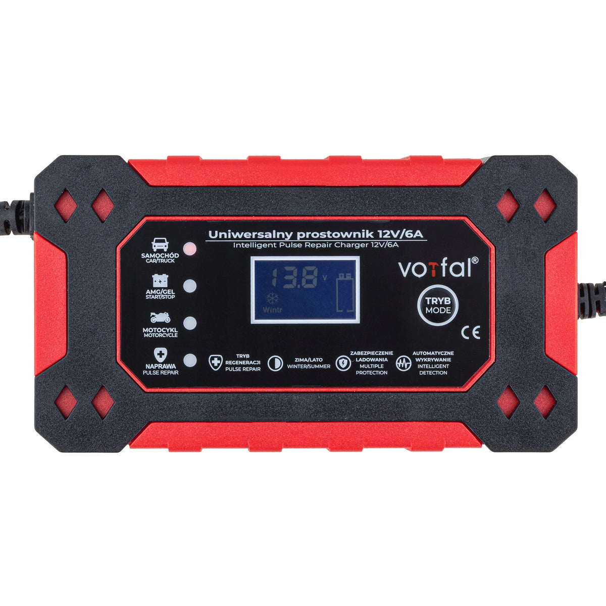 RECTIFIER AUTOMATIC SMART BATTERY CHARGER LCD 12V 6A Manufacturer's catalog number V05352
