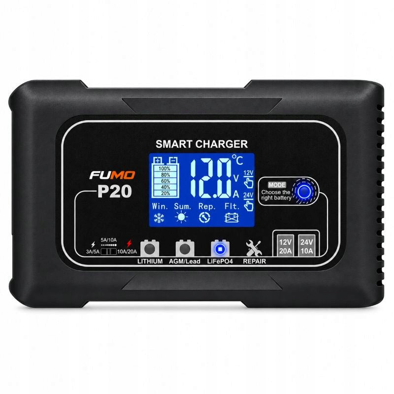 RECTIFIER BATTERY CHARGER AUTOMATIC 20A REGENERATION CURRENT REGULATION Manufacturer's catalog number FP20SMART