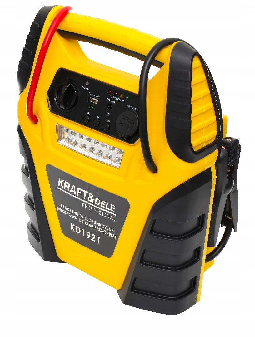 RECTIFIER POWERBANK COMPRESSOR START JUMP STARTER CHARGER USB 5IN1 Brand Kraft&Dele