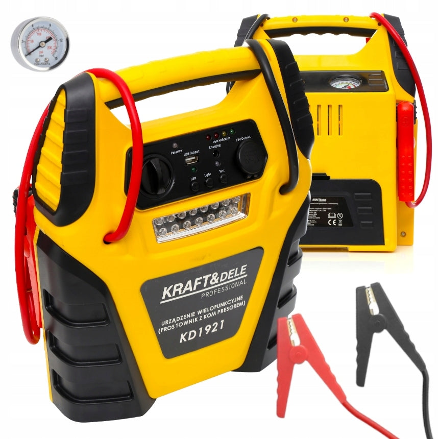 RECTIFIER POWERBANK COMPRESSOR START JUMP STARTER CHARGER USB 5IN1