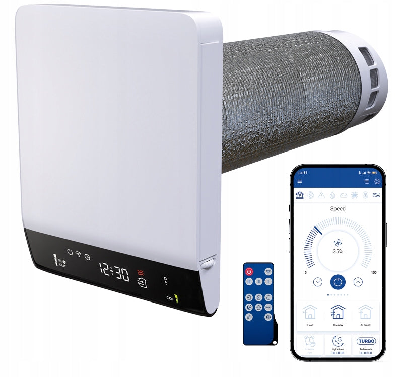 RECUPERATOR BLAUBERG FRESHPOINT 160E WYM. COPPER HEATER WiFi FREEBIE