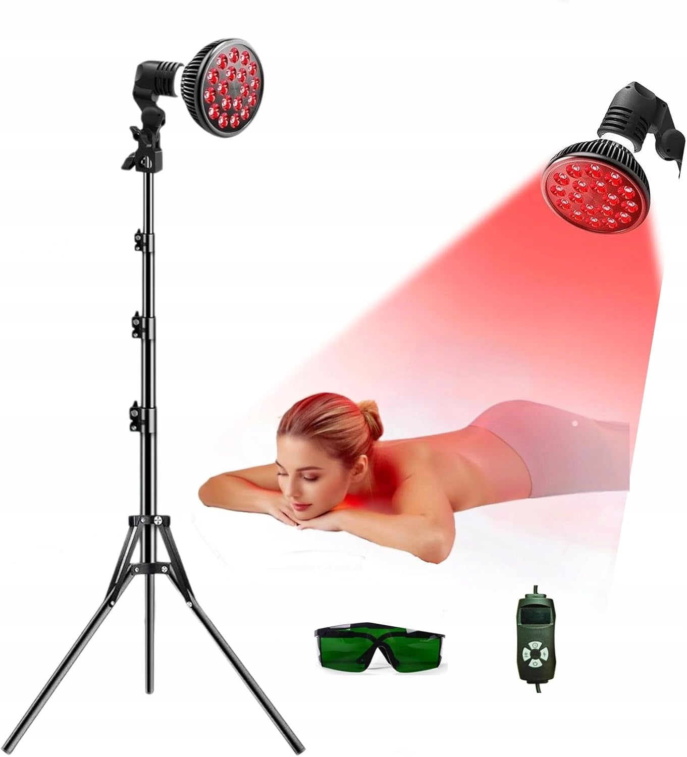 RED LIGHT THERAPY LAMP WITH 660NM AND 850NM NEAR INFRARED