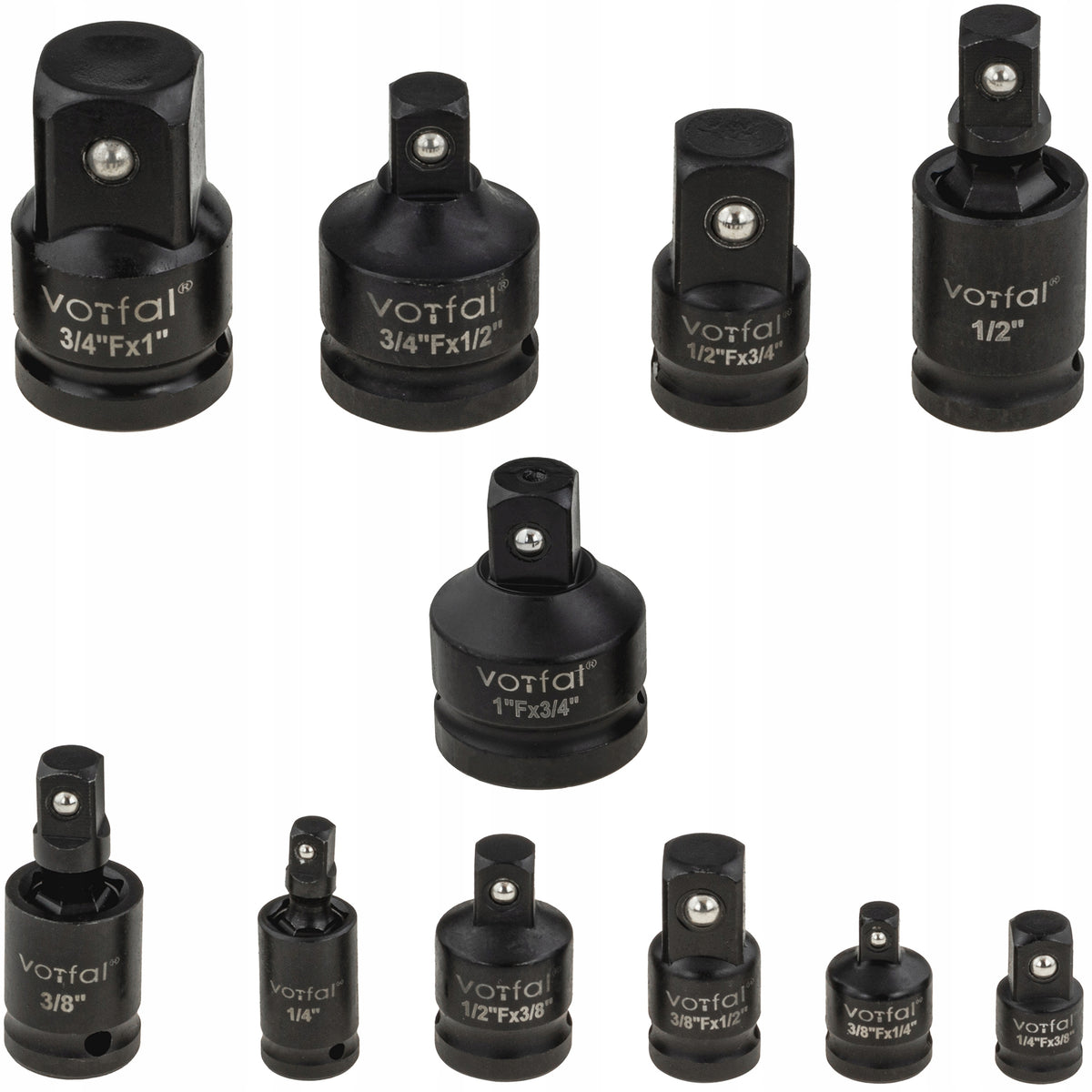 REDUCTION IMPACT REDUCTION ADAPTERS CR-MO CAP 1/2 3/8 1/4 3/4 1' 11 EL Manufacturer code V08042