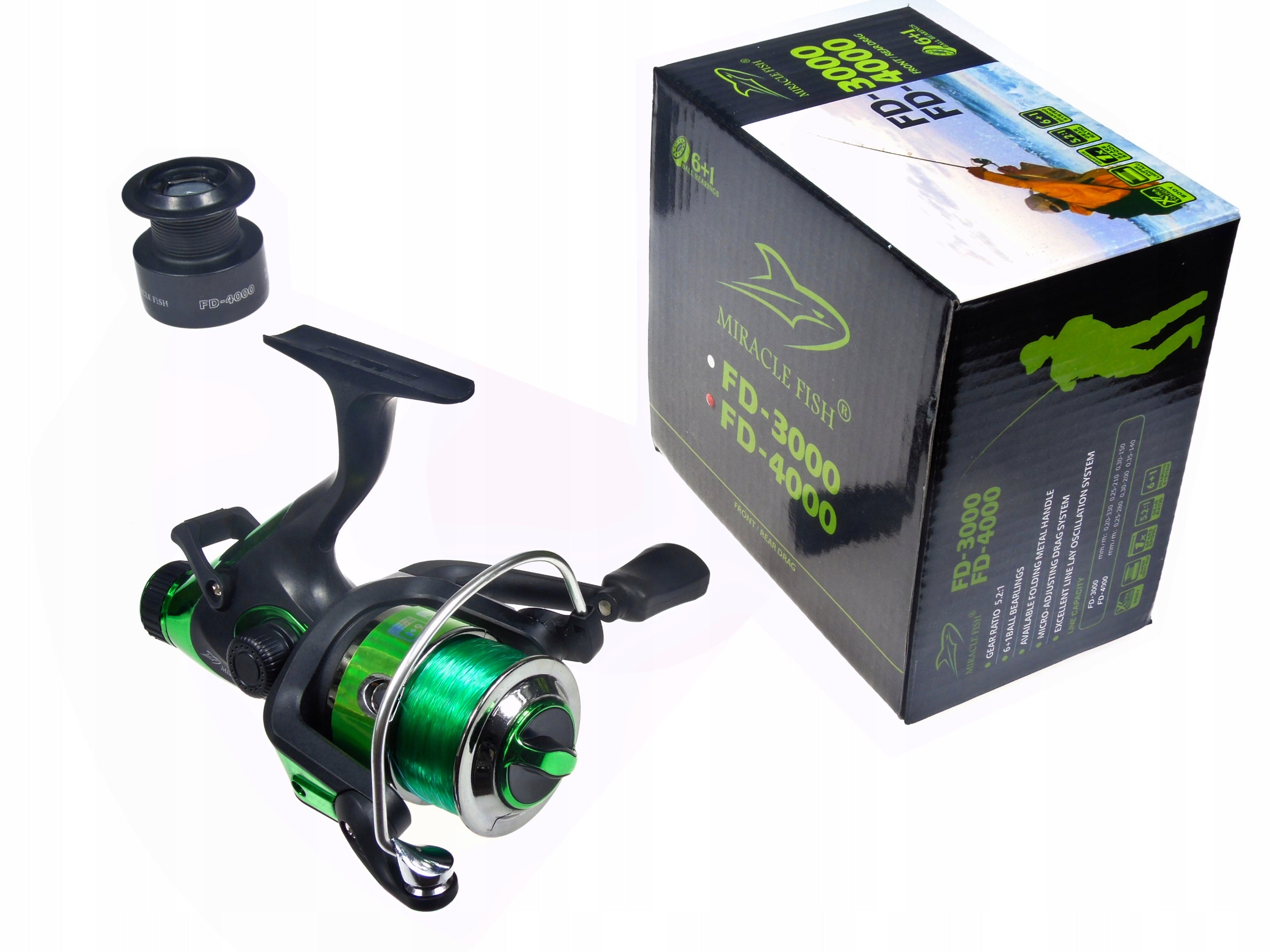 REEL FEEDER KARP 5000 5.2:1 7 bearings with fishing line