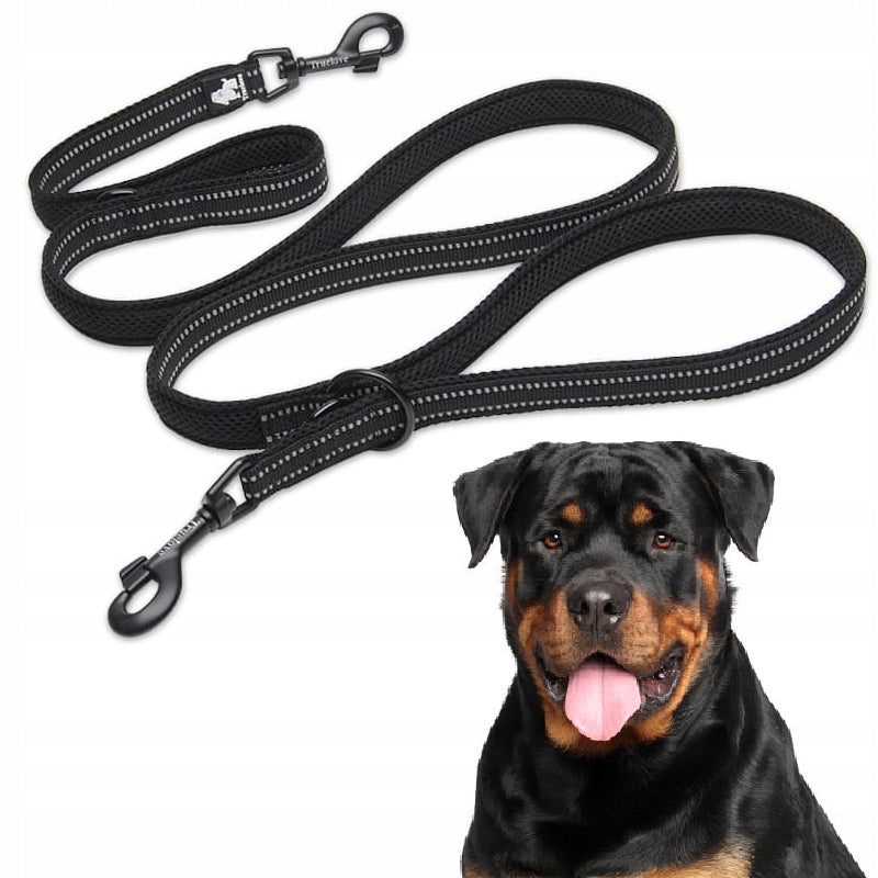 REFLECTIVE DOG LEASH TRUELOVE ACTIVE PRO 200CM BLACK L