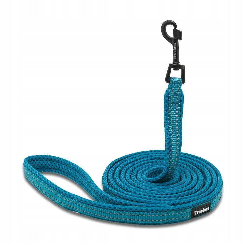 REFLECTIVE Lanyard for small dog blue 200 cm L