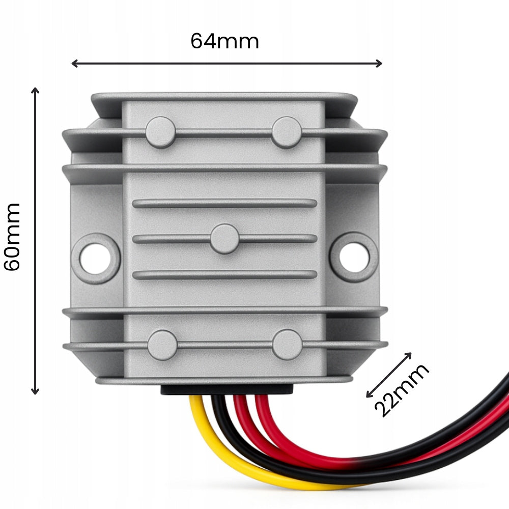 REGULATOR CONVERTER VOLTAGE REDUCER CONVERTER 24V TO 12V 10A 120W Effective power 120 W