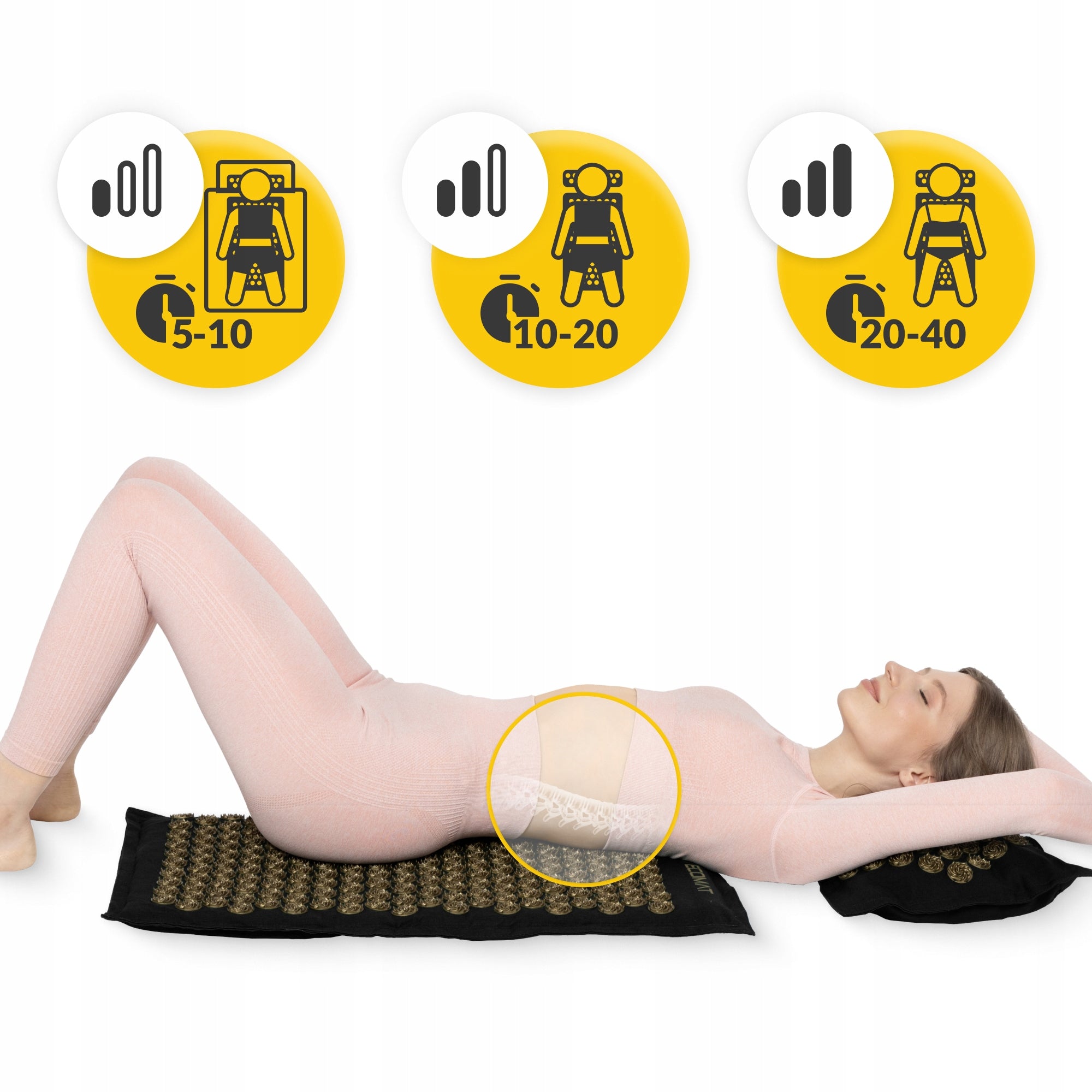 REHABILITATION ACUPRESSURE MASSAGE MAT WITH SPIKES HEALTH SET Manufacturer code 5907739311566