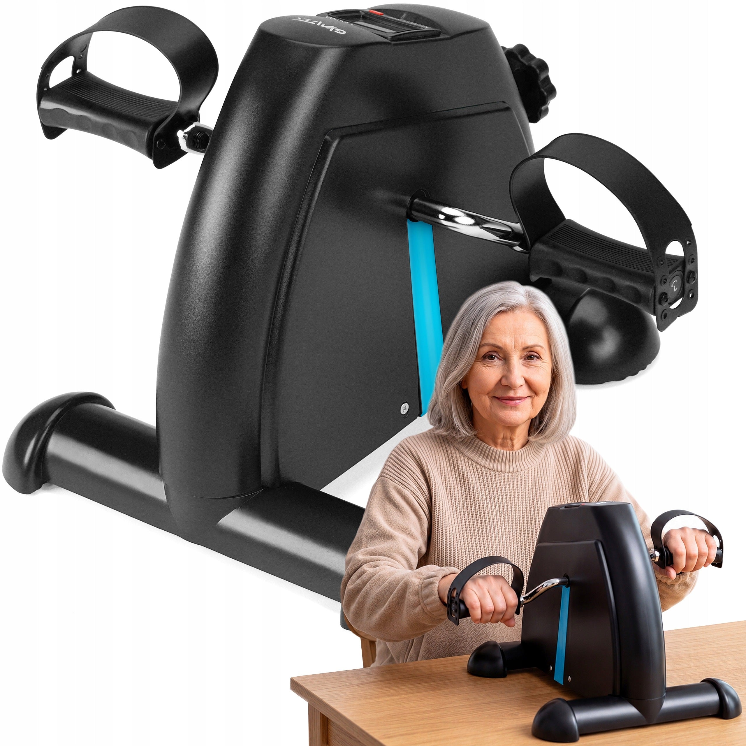 REHABILITATION BIKE EXERCISE ROTOR WITH COUNTER FOR SENIOR GYMTEK