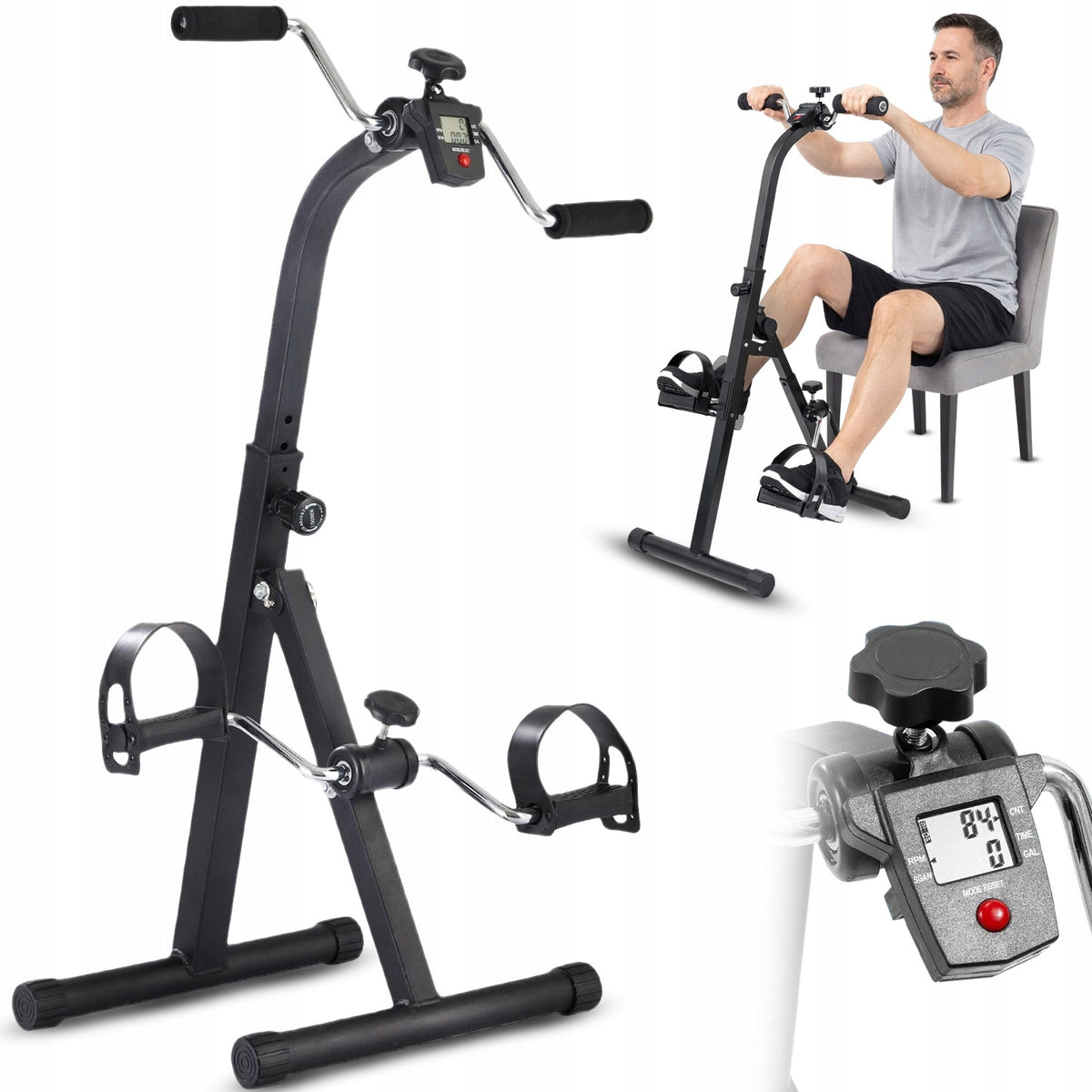 REHABILITATION BIKE TRAINING ROTOR WITH ADJUSTABLE ARM AND LEG RESISTANCE 2in1