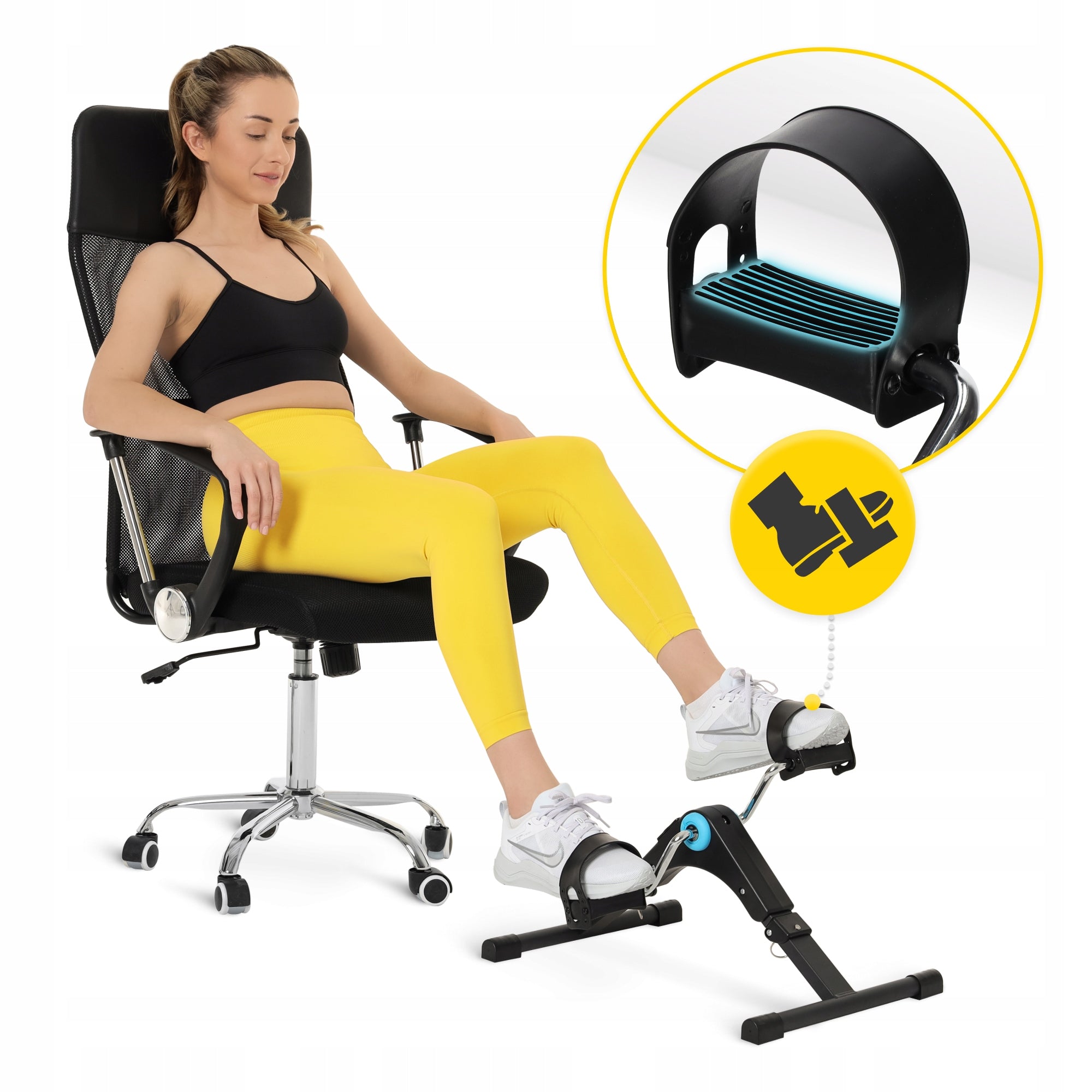 REHABILITATION ROTOR EXERCISE BIKE FOR EXERCISING ARMS AND LEGS AT HOME MINI Manufacturer code Składany rotor rehabilitacyjny MBIKE03